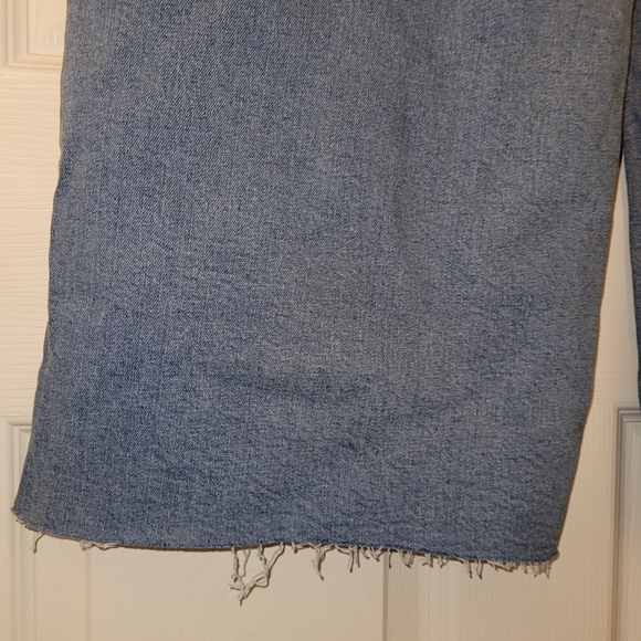 Time&Tru Women High Rise Relax Wide Leg Crop 5-Pocket Button Fly Jeans Sz 16 NWT - Picture 4 of 9